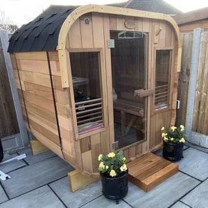 Square Sauna - Length: 1500mm x Diameter: 1800mm Red Cedar (SOLD)