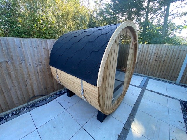 IN STOCK Barrel Sauna - Length: 1500mm x Diameter: 1800mm Thermo Hemlock - Image 5
